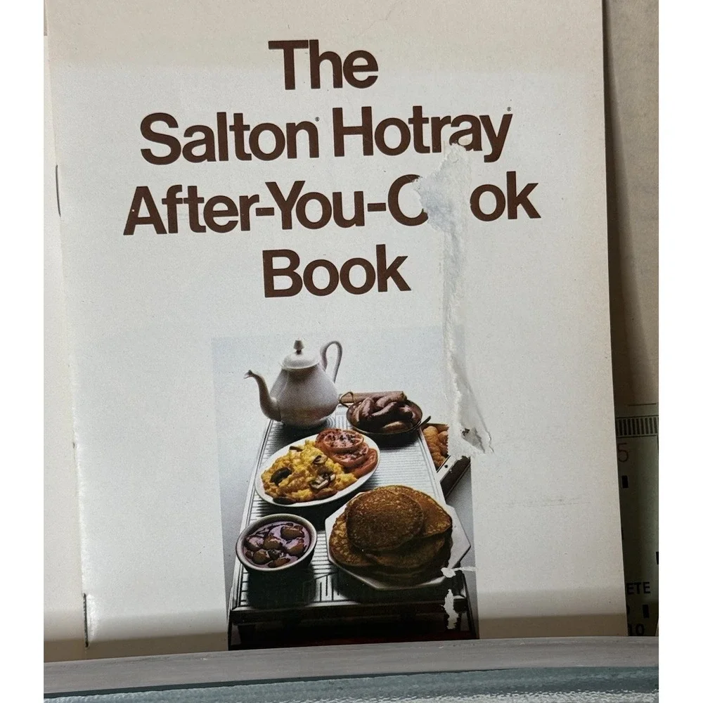 VTG Salton Hotray H-110 Food Warmer MCM Mid Century Modern Glass Hot Plate Box